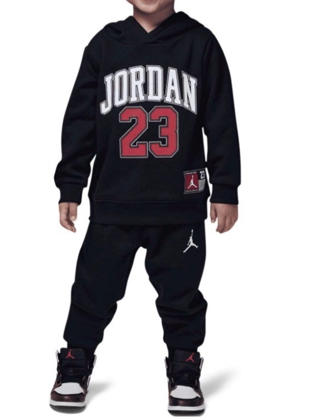 Jordan 23 Fleece Hoodie Toddler Boys' Black Set 24M Brand New!